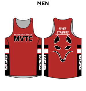 MVTC Team MVTC Men’s Sublimated Loose Fit Track Tank-Red/Black