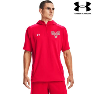 NS Girls Tennis Under Armour Men’s UA Command Short Sleeve Hoodie-Red