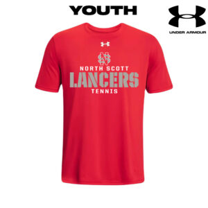 NS Girls Tennis Under Armour short sleeve YOUTH Team Tech Tee-Red