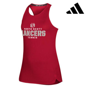 NS Girls Tennis Adidas Women’s Game Mode Training Tank – Power Red (L,XL, 2X)