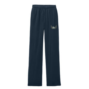 PV Girls Track Field BELLA and CANVAS Unisex Sponge Fleece Straight Leg Sweatpant-Navy