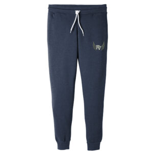 PV Girls Track Field Bella and Canvas Unisex Jogger Sweatpants-Heather navy