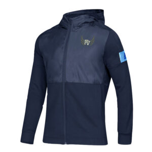 PV Girls Track Field adidas MEN Custom Color Game Mode Full Zip Jacket w/Hood-Collegiate Navy/Light Blue (XL, XXL, 3X)