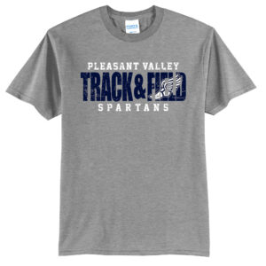 PV Girls Track Field Unisex Short Sleeve Tee-Athletic Heather