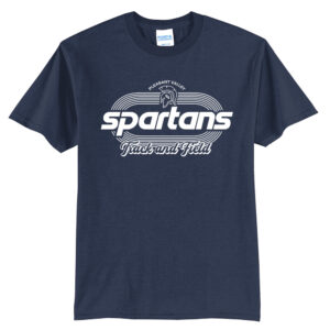 PV Girls Track Field Unisex Short Sleeve Tee-Navy