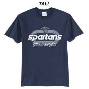 PV Girls Track Field Tall Short Sleeve Tee-navy