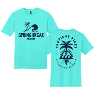 PV Spring Break Unisex Premium Short Sleeve Tee-Aqua