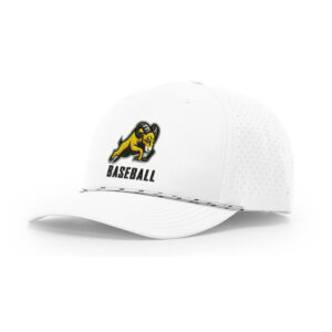 QCA Rams BB Richardson Laser PERF Performance Rope Cap-White/White