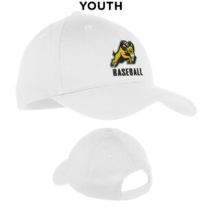 QCA Rams BB Youth Six-Panel Twill Cap-White