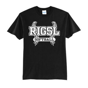 Rock Island Softball Unisex Basic Short Sleeve Tee-Black