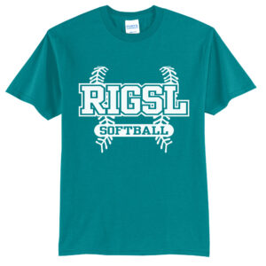 Rock Island Softball Unisex Basic Short Sleeve Tee-Jade