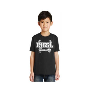 Rock Island Softball Youth Basic Tee-Black