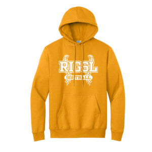 Rock Island Softball Unisex Basic Hooded Sweatshirt-Gold