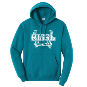 Rock Island Softball Unisex Basic Hooded Sweatshirt-Jade