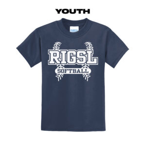 Rock Island Softball Youth Short Sleeve Tee-navy