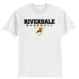 Rams Baseball Unisex Short Sleeve Tee-White