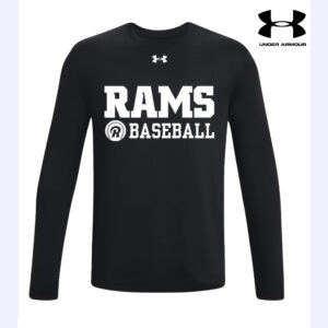 Rams Baseball Under Armour Men’s Team Tech Long Sleeve-Black