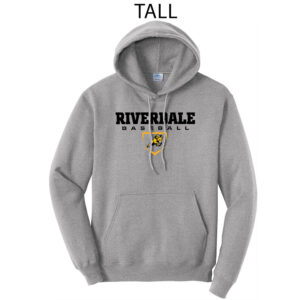 Rams Baseball Tall Fleece Hooded Sweatshirt-Athletic Heather