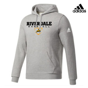 Rams Baseball Adidas Fleece Hooded Sweatshirt- MedGrey Heather