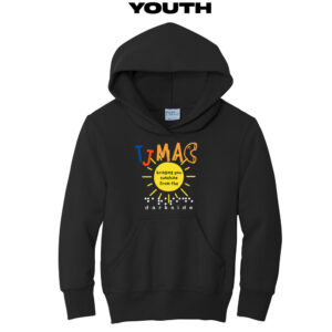 TJ Mac Youth Fleece Hooded Sweatshirt-Black