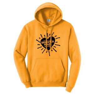 Team Kara Unisex Fleece Hooded Sweatshirt-Gold