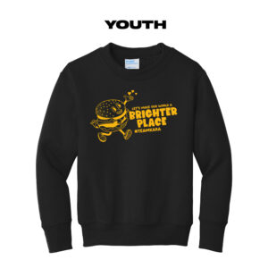 Team Kara Youth Fleece Crewneck Sweatshirt-Black