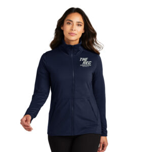 The Rec Port Authority Ladies Accord Stretch Fleece Full-Zip-Navy