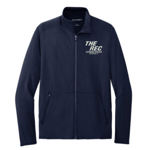 The Rec Port Authority Men Accord Stretch Fleece Full-Zip-Navy