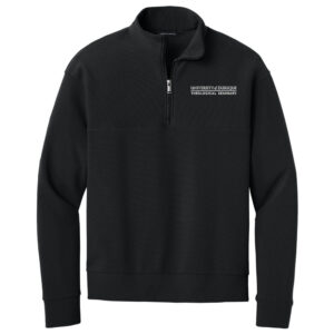 UD Theological Mercer and Mettle Linear Texture 1/4 Zip Men-Black