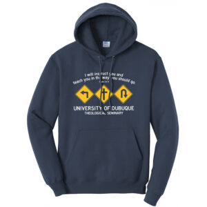 UD Theological Unisex Classic Core weight Cozy Pullover Hooded Sweatshirt-Navy