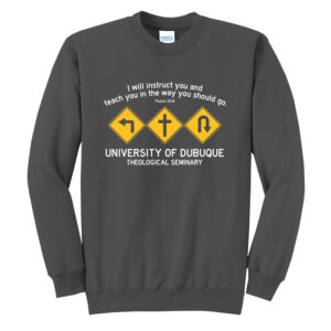 UD Theological Unisex Fleece Crewneck Sweatshirt-Charcoal