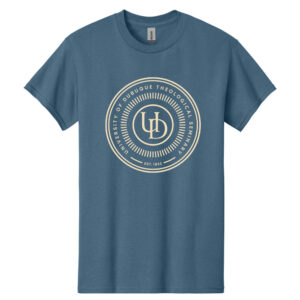 UD Theological Unisex Cotton Short Sleeve Tee-Indigo Blue