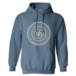 UD Theological Unisex Classic Core weight Cozy Pullover Hooded Sweatshirt-Indigo