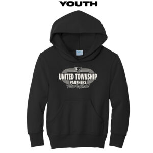 UT Girls Track Field Youth Hooded Sweatshirt-Black