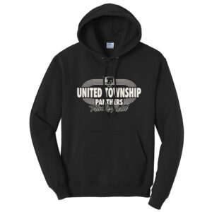 UT Girls Track Field Unisex Basic Hooded Sweatshirt-Black