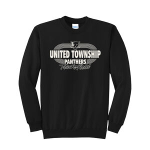 UT Girls Track Field Unisex Core Fleece Crewneck Sweatshirt-Black