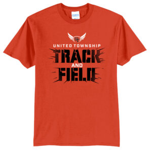 UT Girls Track Field Unisex Basic Short Sleeve Tee-Orange