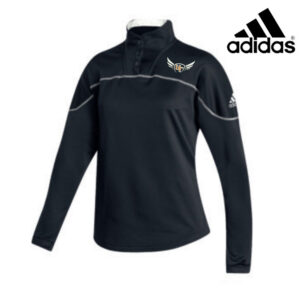 UT Girls Track Field Adidas Women Stadium 1/4 Snap Long Sleeve- Black