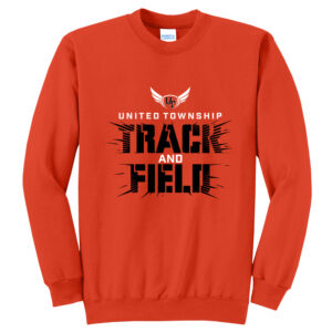 UT Girls Track Field Unisex Fleece Crewneck Sweatshirt-Orange