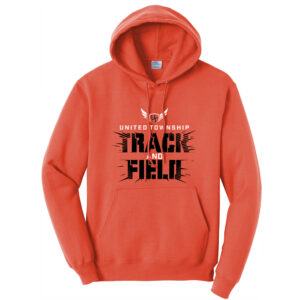 UT Girls Track Field Unisex Fleece Hooded Sweatshirt-Orange