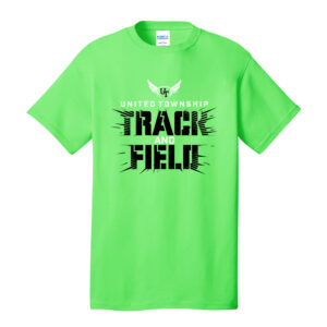 UT Girls Track Field Unisex Short Sleeve Tee-Neon Green