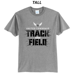 UT Girls Track Field Tall Short Sleeve Tee-Grey