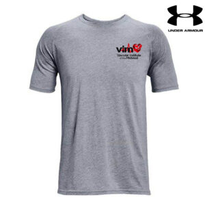 VIM Men Under Armour Athletics soft cotton blend T-shirt-Steel Grey Heather