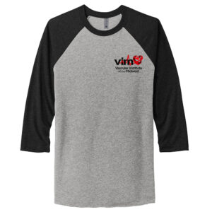 VIM Rah Rah Men Next Level Tr-Blend Baseball Raglan Tee-Black/Premium Heather