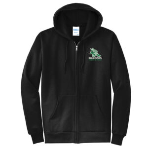 Aux Sable Track Field Unisex Classic Full-Zip Hooded Sweatshirt-Black