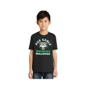 Aux Sable Track Field Youth Short Sleeve Tee-Black