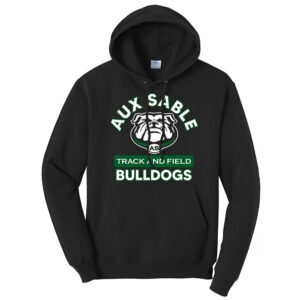 Aux Sable Track Field Unisex Fleece Hooded Sweatshirt-Black
