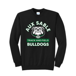 Aux Sable Track Field Unisex Fleece Crewneck Sweatshirt-Black