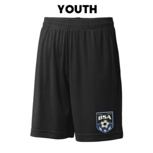 BSA Sport Tek YOUTH PosiCharge Competitor Pocketed Short-Black