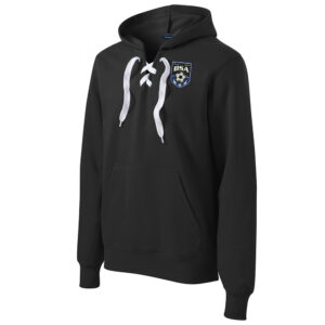 BSA Sport Tek Lace Up Adult Pullover Hooded Sweatshirt-Black